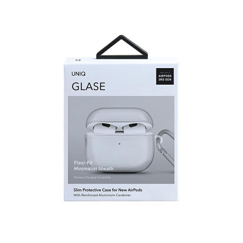 Uniq Glase dėklas, skirtas AirPods 3 - skaidrus