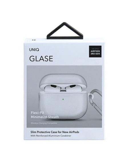 Uniq Glase dėklas, skirtas AirPods 3 - skaidrus