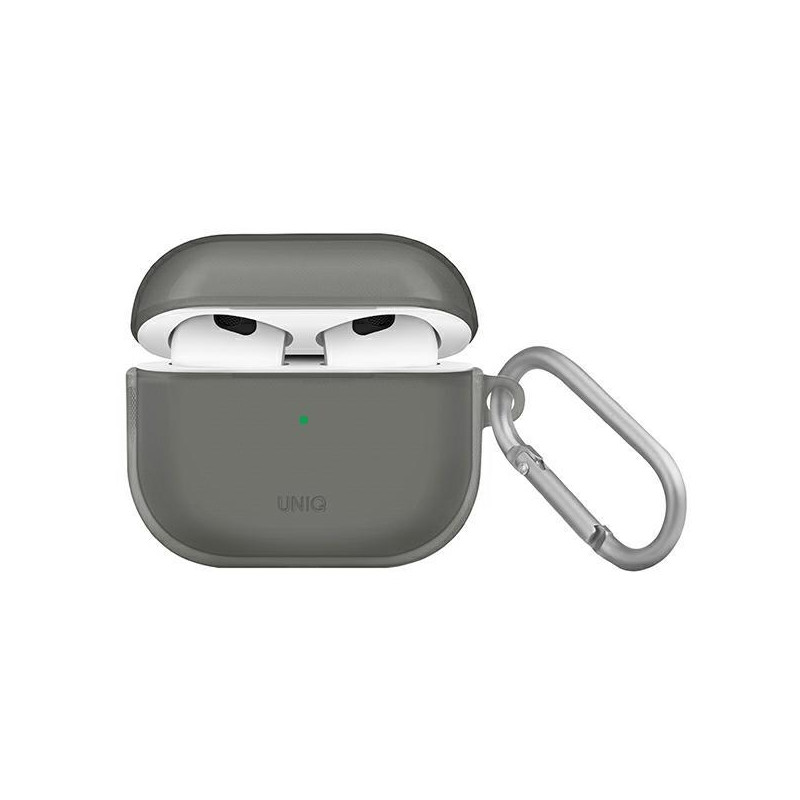 Uniq Glase dėklas, skirtas AirPods 3 – pilkas Uniq Glase dėklas, skirtas AirPods 3 – pilkas