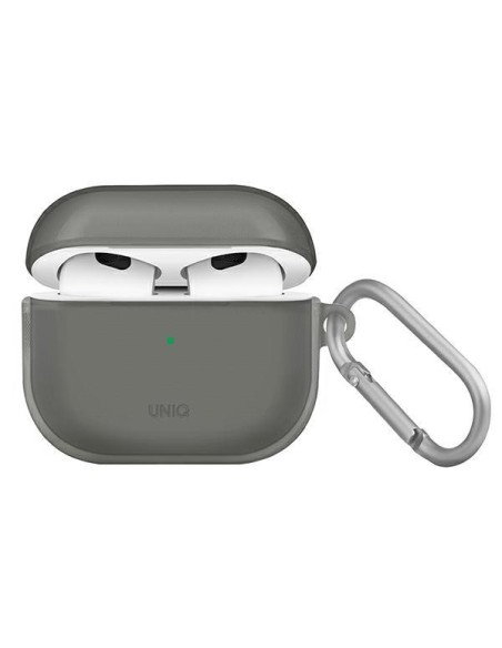Uniq Glase dėklas, skirtas AirPods 3 – pilkas