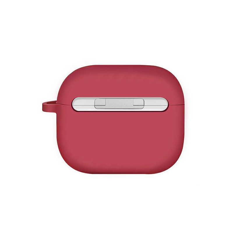 Uniq Nexo dėklas, skirtas AirPods 3 + Ausų kabliukai Silikoninis - raudonas