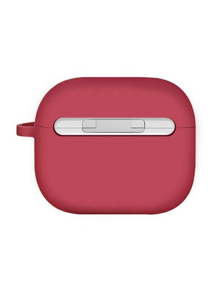 Uniq Nexo dėklas, skirtas AirPods 3 + Ausų kabliukai Silikoninis - raudonas Uniq Nexo dėklas, skirtas AirPods 3 + Ausų kabliukai Silikoninis - raudonas