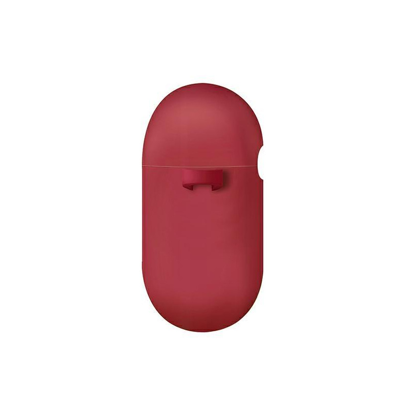 Uniq Nexo dėklas, skirtas AirPods 3 + Ausų kabliukai Silikoninis - raudonas