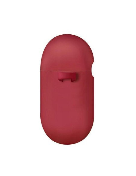 Uniq Nexo dėklas, skirtas AirPods 3 + Ausų kabliukai Silikoninis - raudonas Uniq Nexo dėklas, skirtas AirPods 3 + Ausų kabliukai Silikoninis - raudonas