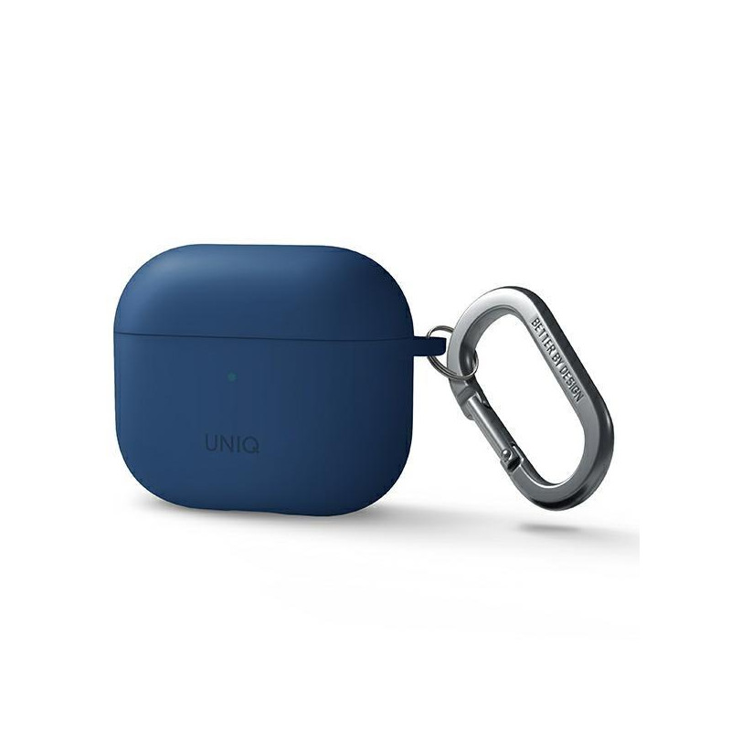 Uniq Nexo dėklas, skirtas AirPods 3 + Ear Hooks Silikoninis - mėlynas