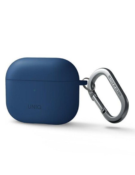 Uniq Nexo dėklas, skirtas AirPods 3 + Ear Hooks Silikoninis - mėlynas Uniq Nexo dėklas, skirtas AirPods 3 + Ear Hooks Silikoninis - mėlynas