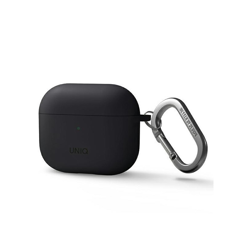 Uniq Nexo dėklas, skirtas AirPods 3 + Ear Hooks Silikoninis - pilkas