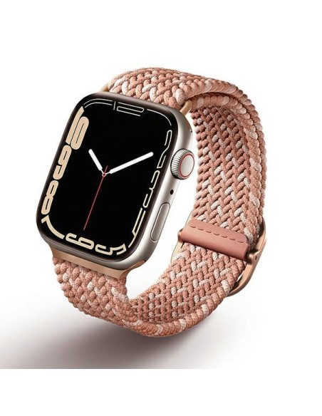 UNIQ Aspen pintas dirželis, skirtas Apple Watch 1/ 2/ 3/ 4/ 5/ 6/ 7/ 8/ SE/ SE2 40/ 38/ 41mm – rožinė UNIQ Aspen pintas dirželis, skirtas Apple Watch 1/ 2/ 3/ 4/ 5/ 6/ 7/ 8/ SE/ SE2 40/ 38/ 41mm – rožinė