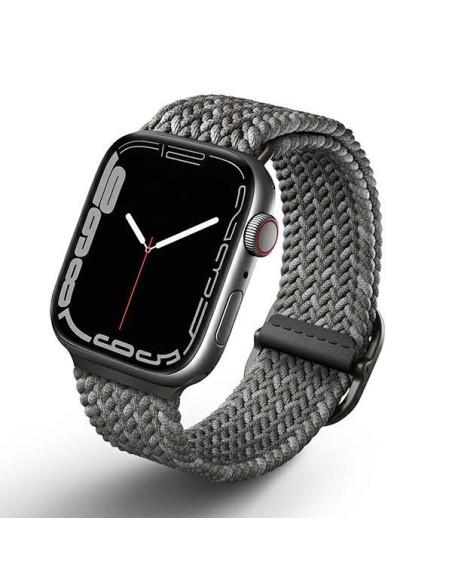 UNIQ Aspen pintas dirželis, skirtas Apple Watch 1/ 2/ 3/ 4/ 5/ 6/ 7/ 8/ SE/ SE2 44/ 42/ 45mm – pilkas UNIQ Aspen pintas dirželis, skirtas Apple Watch 1/ 2/ 3/ 4/ 5/ 6/ 7/ 8/ SE/ SE2 44/ 42/ 45mm – pilkas