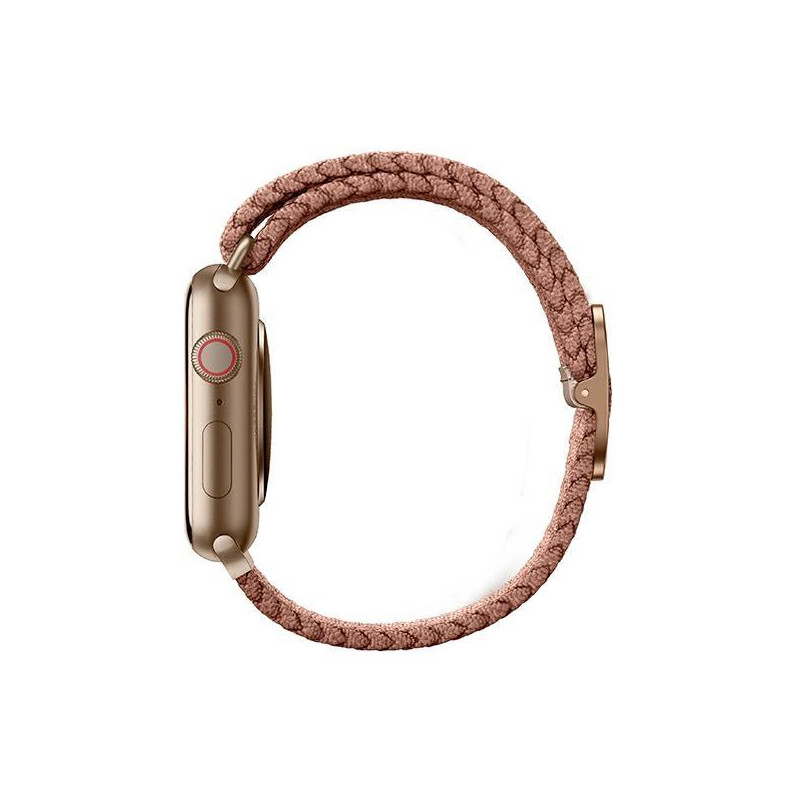 UNIQ Aspen pintas dirželis, skirtas Apple Watch 1/ 2/ 3/ 4/ 5/ 6/ 7/ 8/ SE/ SE2 44/ 42/ 45mm – rožinė