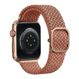 UNIQ Aspen pintas dirželis, skirtas Apple Watch 1/ 2/ 3/ 4/ 5/ 6/ 7/ 8/ SE/ SE2 44/ 42/ 45mm – rožinė