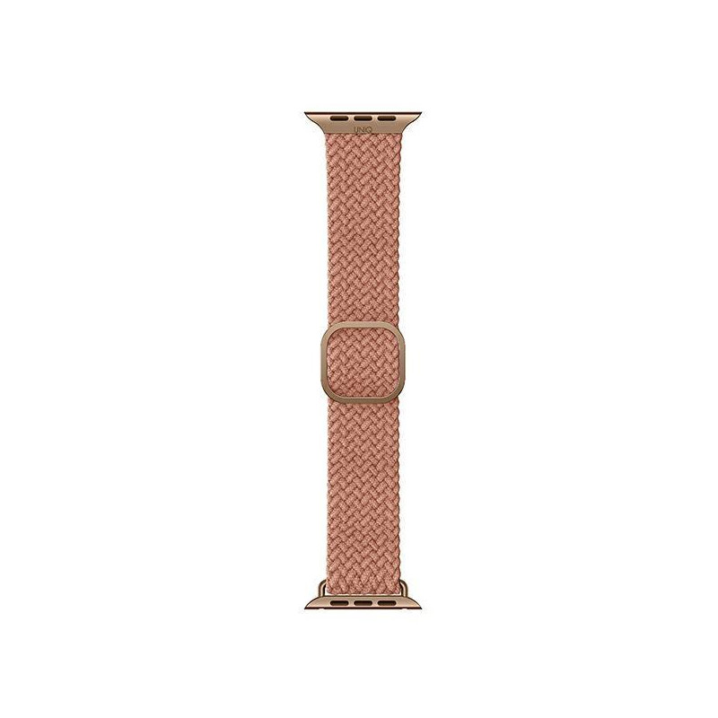 UNIQ Aspen pintas dirželis, skirtas Apple Watch 1/ 2/ 3/ 4/ 5/ 6/ 7/ 8/ SE/ SE2 44/ 42/ 45mm – rožinė