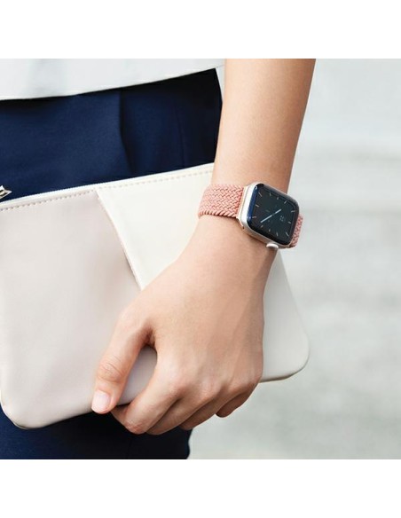 UNIQ Aspen pintas dirželis, skirtas Apple Watch 1/ 2/ 3/ 4/ 5/ 6/ 7/ 8/ SE/ SE2 44/ 42/ 45mm – rožinė UNIQ Aspen pintas dirželis, skirtas Apple Watch 1/ 2/ 3/ 4/ 5/ 6/ 7/ 8/ SE/ SE2 44/ 42/ 45mm – rožinė