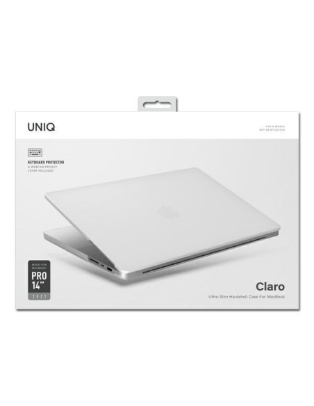 Uniq Claro dėklas skirtas MacBook Pro 14& 39 & 39 (2021) – skaidrus Uniq Claro dėklas skirtas MacBook Pro 14& 39 & 39 (2021) – skaidrus