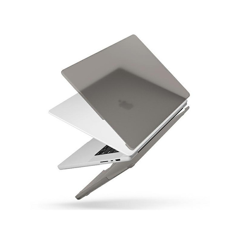 Uniq Claro dėklas skirtas MacBook Pro 16& 39 & 39 (2021) – skaidrus pilkas