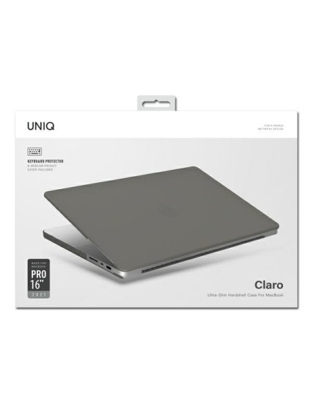 Uniq Claro dėklas skirtas MacBook Pro 16& 39 & 39 (2021) – skaidrus pilkas Uniq Claro dėklas skirtas MacBook Pro 16& 39 & 39 (2021) – skaidrus pilkas