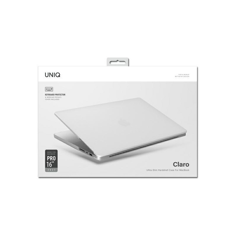 Uniq Claro dėklas skirtas MacBook Pro 16& 39 & 39 (2021) – skaidrus