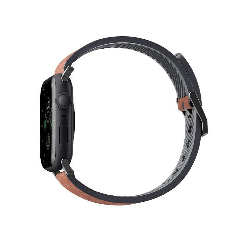 UNIQ Straden odinis hibridinis dirželis, skirtas Apple Watch 1/ 2/ 3/ 4/ 5/ 6/ 7/ 8/ SE/ SE2/ Ultra 42/ 44/ 45/ 49mm – r...