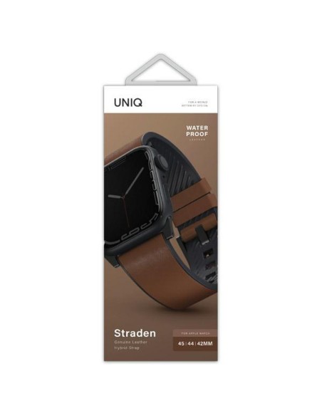 UNIQ Straden odinis hibridinis dirželis, skirtas Apple Watch 1/ 2/ 3/ 4/ 5/ 6/ 7/ 8/ SE/ SE2/ Ultra 42/ 44/ 45/ 49mm – r... UNIQ Straden odinis hibridinis dirželis, skirtas Apple Watch 1/ 2/ 3/ 4/ 5/ 6/ 7/ 8/ SE/ SE2/ Ultra 42/ 44/ 45/ 49mm – r...