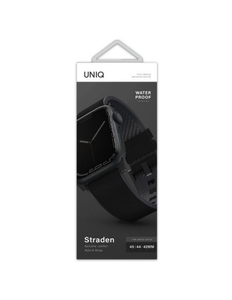 UNIQ Straden odinis hibridinis dirželis, skirtas Apple Watch 1/ 2/ 3/ 4/ 5/ 6/ 7/ 8/ SE/ SE2/ Ultra 42/ 44/ 45/ 49mm – j... UNIQ Straden odinis hibridinis dirželis, skirtas Apple Watch 1/ 2/ 3/ 4/ 5/ 6/ 7/ 8/ SE/ SE2/ Ultra 42/ 44/ 45/ 49mm – j...
