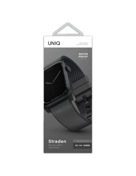 UNIQ Straden odinis hibridinis dirželis, skirtas Apple Watch 1/ 2/ 3/ 4/ 5/ 6/ 7/ 8/ SE/ SE2/ Ultra 42/ 44/ 45/ 49mm – p...