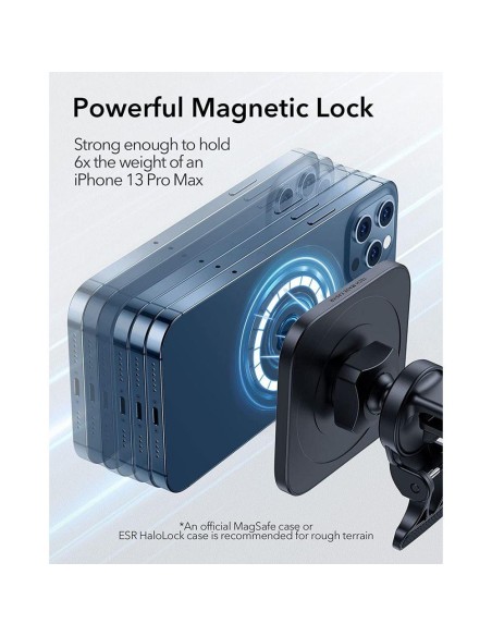 ESR Halolock Magnetinis magnetinis laikiklis su MagSafe orlaidei - juodas ESR Halolock Magnetinis magnetinis laikiklis su MagSafe orlaidei - juodas