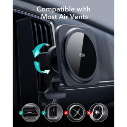 ESR Halolock Magnetinis magnetinis laikiklis su MagSafe orlaidei - juodas