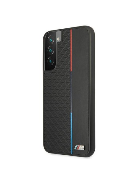 BMW M Collection Triangles dėklas Samsung Galaxy S22+ - juodas BMW M Collection Triangles dėklas Samsung Galaxy S22+ - juodas