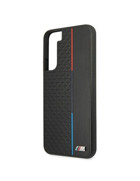BMW M Collection Triangles dėklas Samsung Galaxy S22+ - juodas BMW M Collection Triangles dėklas Samsung Galaxy S22+ - juodas