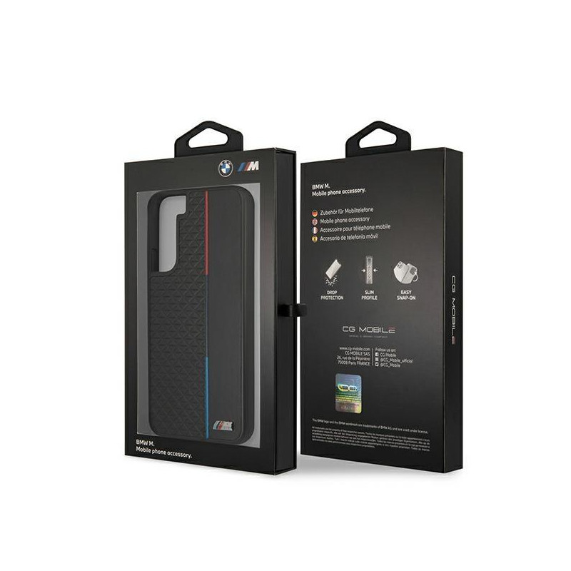 BMW M Collection Triangles dėklas Samsung Galaxy S22+ - juodas