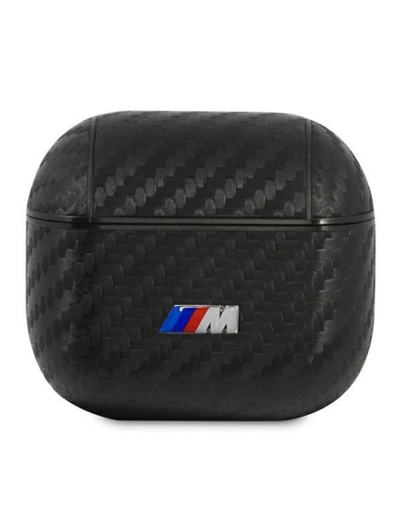 BMW PU Carbon M Collection dėklas, skirtas AirPods 3 - juodas BMW PU Carbon M Collection dėklas, skirtas AirPods 3 - juodas