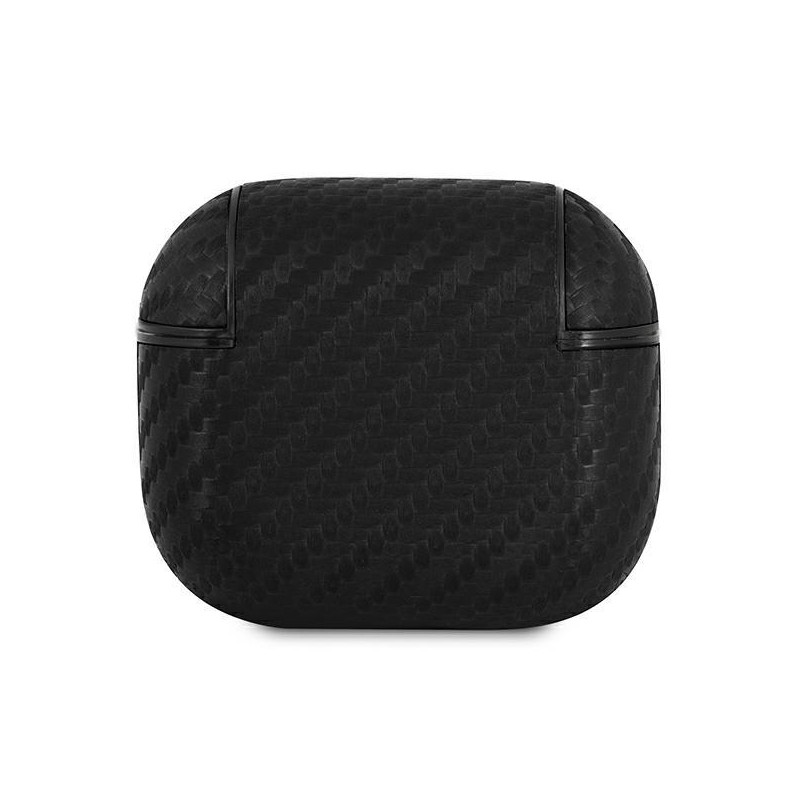 BMW PU Carbon M Collection dėklas, skirtas AirPods 3 - juodas