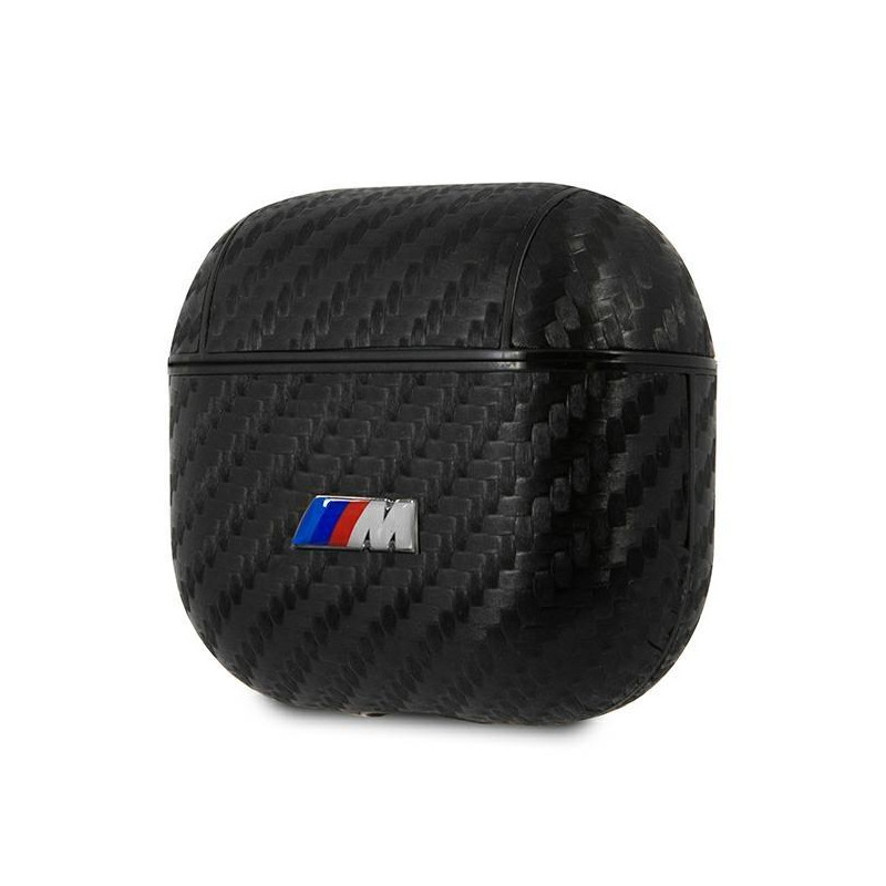 BMW PU Carbon M Collection dėklas, skirtas AirPods 3 - juodas