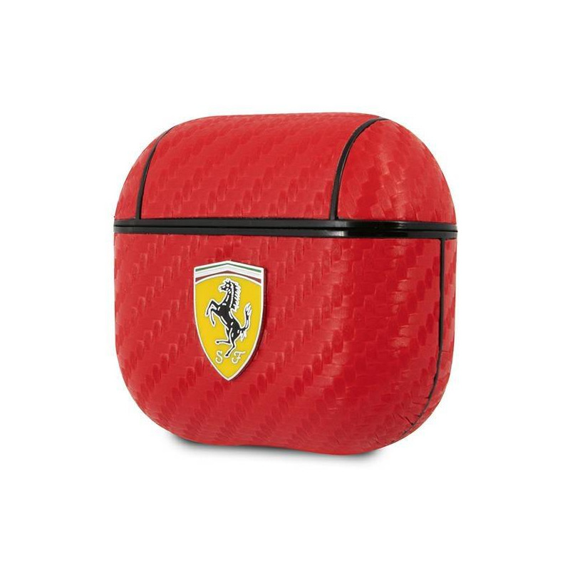 Ferrari On Track PU anglies dėklas, skirtas AirPods 3 – raudonas