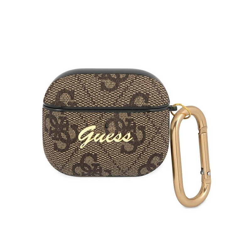 Guess GUA34GSMW AirPods 3 dangtelis rudas/ rudas 4G Script Metal Collection