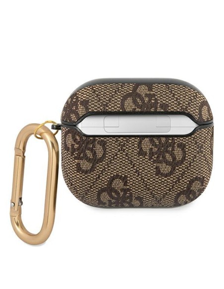 Guess GUA34GSMW AirPods 3 dangtelis rudas/ rudas 4G Script Metal Collection