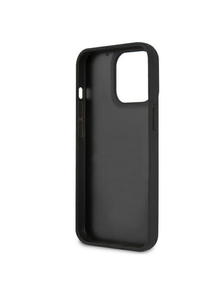 Karl Lagerfeld 3D Guminis Karl& 39 s Head dėklas, skirtas iPhone 13 Pro / iPhone 13 - juodas