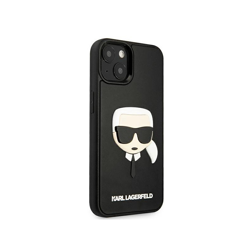 Karl Lagerfeld 3D Rubber Karl& 39 s Head dėklas iPhone 13 mini - juodas