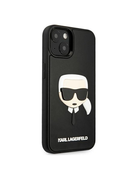 Karl Lagerfeld 3D Rubber Karl& 39 s Head dėklas iPhone 13 mini - juodas Karl Lagerfeld 3D Rubber Karl& 39 s Head dėklas iPhone 13 mini - juodas