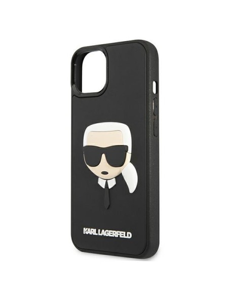 Karl Lagerfeld 3D Rubber Karl& 39 s Head dėklas iPhone 13 mini - juodas Karl Lagerfeld 3D Rubber Karl& 39 s Head dėklas iPhone 13 mini - juodas