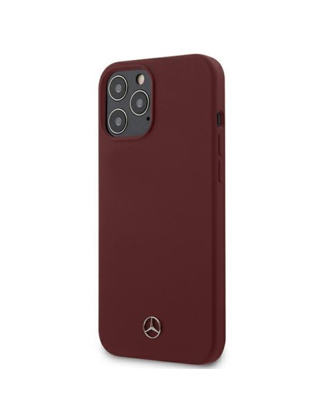 Mercedes Silicone Line dėklas iPhone 12 Pro Max - raudonas