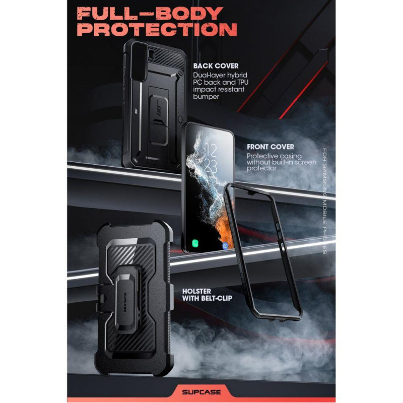 Unicorn Beetle Pro Supcase dėklas Samsung Galaxy S22 - juodas