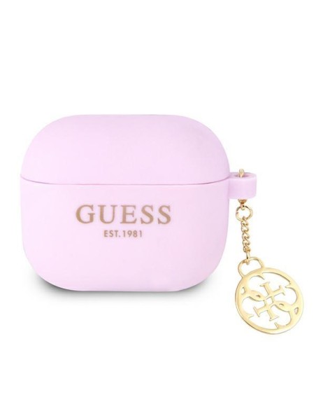 Guess Charm 4G Collection dėklas, skirtas AirPods 3 – violetinis Guess Charm 4G Collection dėklas, skirtas AirPods 3 – violetinis