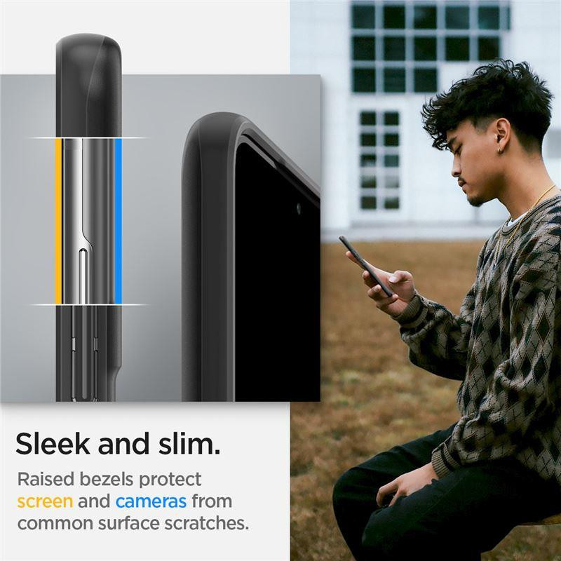 Spigen Thin Fit dėklas, skirtas Samsung Galaxy S22 - juodas