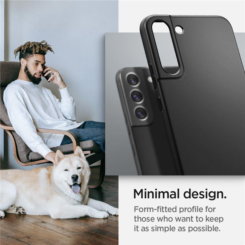 Spigen Thin Fit dėklas, skirtas Samsung Galaxy S22 - juodas