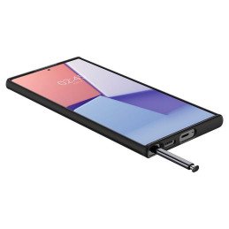 Spigen Thin Fit dėklas, skirtas Samsung Galaxy S22 Ultra - juodas