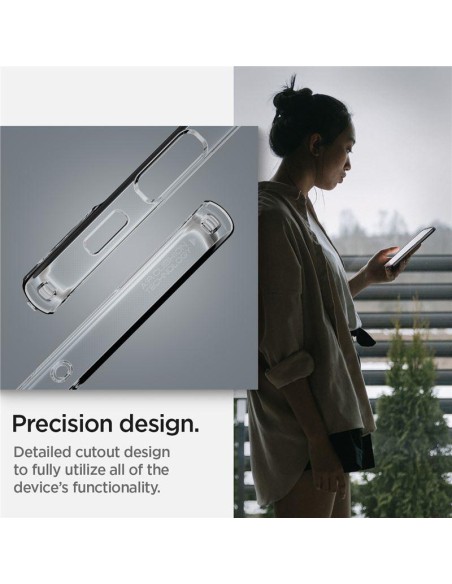 Spigen Skystųjų kristalų dėklas Samsung Galaxy S22 - skaidrus