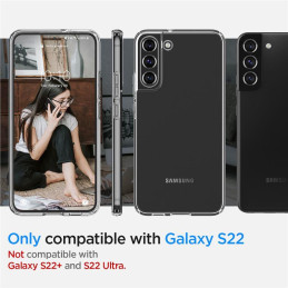 Spigen Skystųjų kristalų dėklas Samsung Galaxy S22 - skaidrus