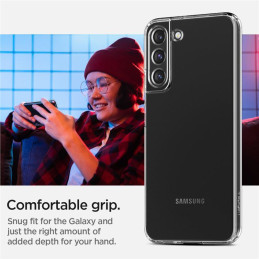 Spigen Skystųjų kristalų dėklas Samsung Galaxy S22 - skaidrus
