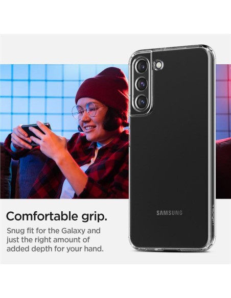 Spigen Skystųjų kristalų dėklas Samsung Galaxy S22 - skaidrus